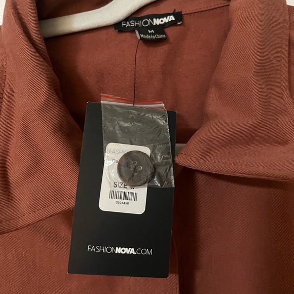 Oversized Shacket - Rust - Picture 2 of 3